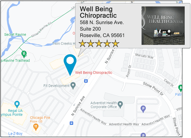 Well Being Chiropractic's location on google map